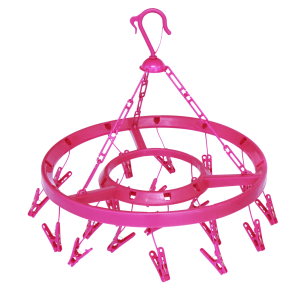 Cintre à pince plastique rond