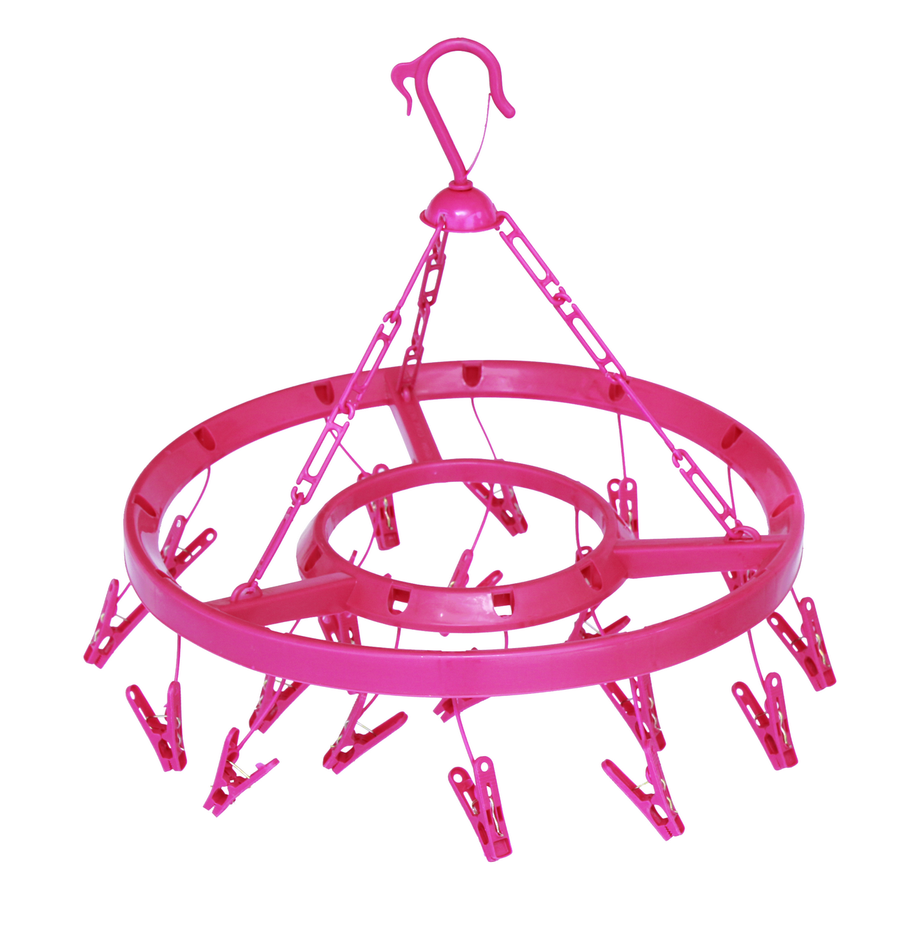 Cintre à pince plastique rond