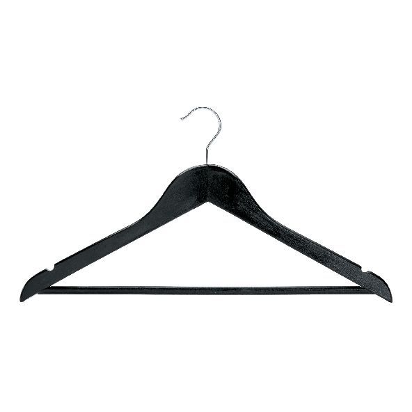 Cintre en Bois de Vêtement - Noir