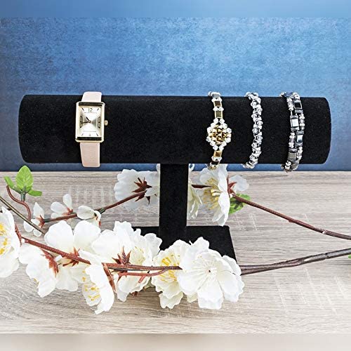 Porte bracelets , bijoutière Disponible en noir velours – Image 2